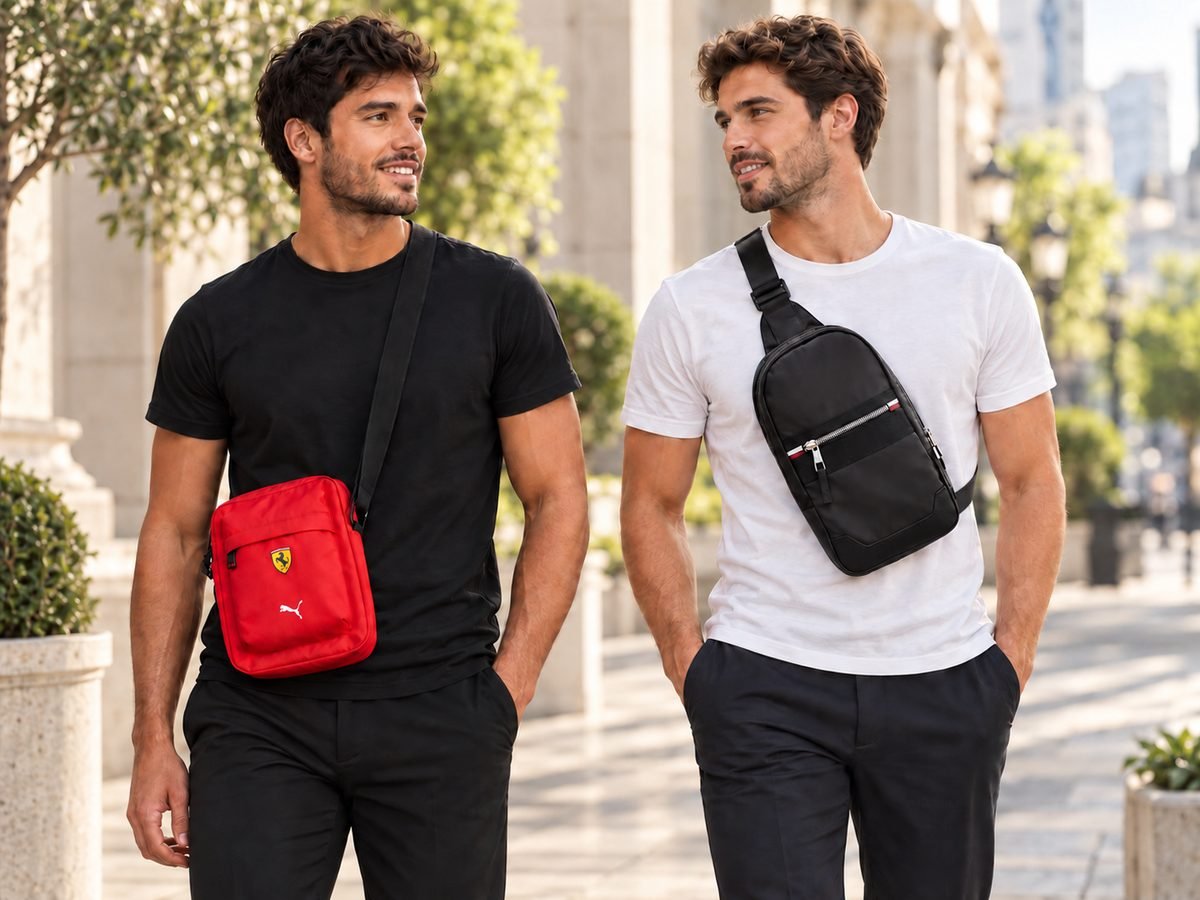 Sling bag Tommy Hilfiger e bolsa transversal Ferrari