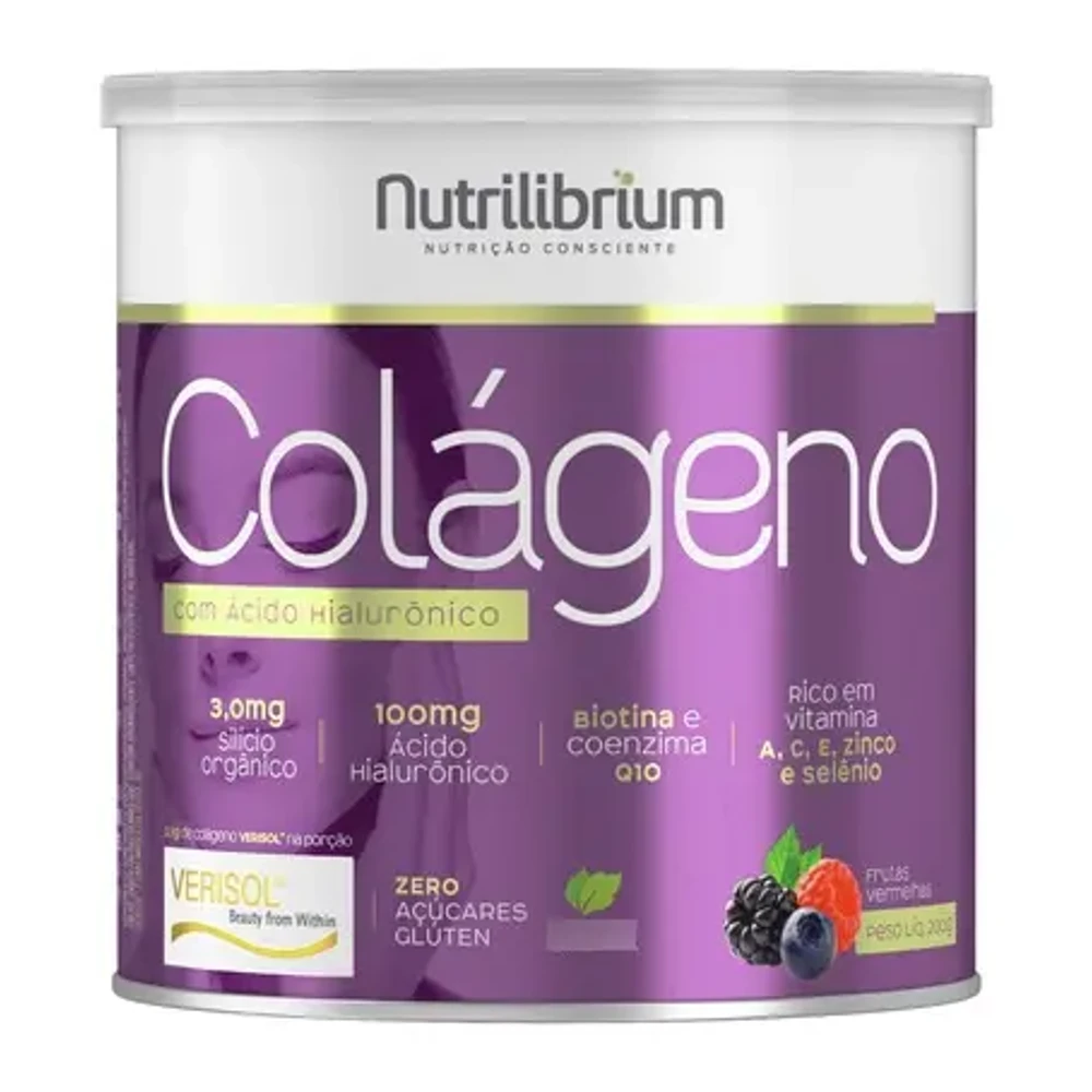 Colágeno Verisol + Ácido Hialurônico + Silício + CoQ-10