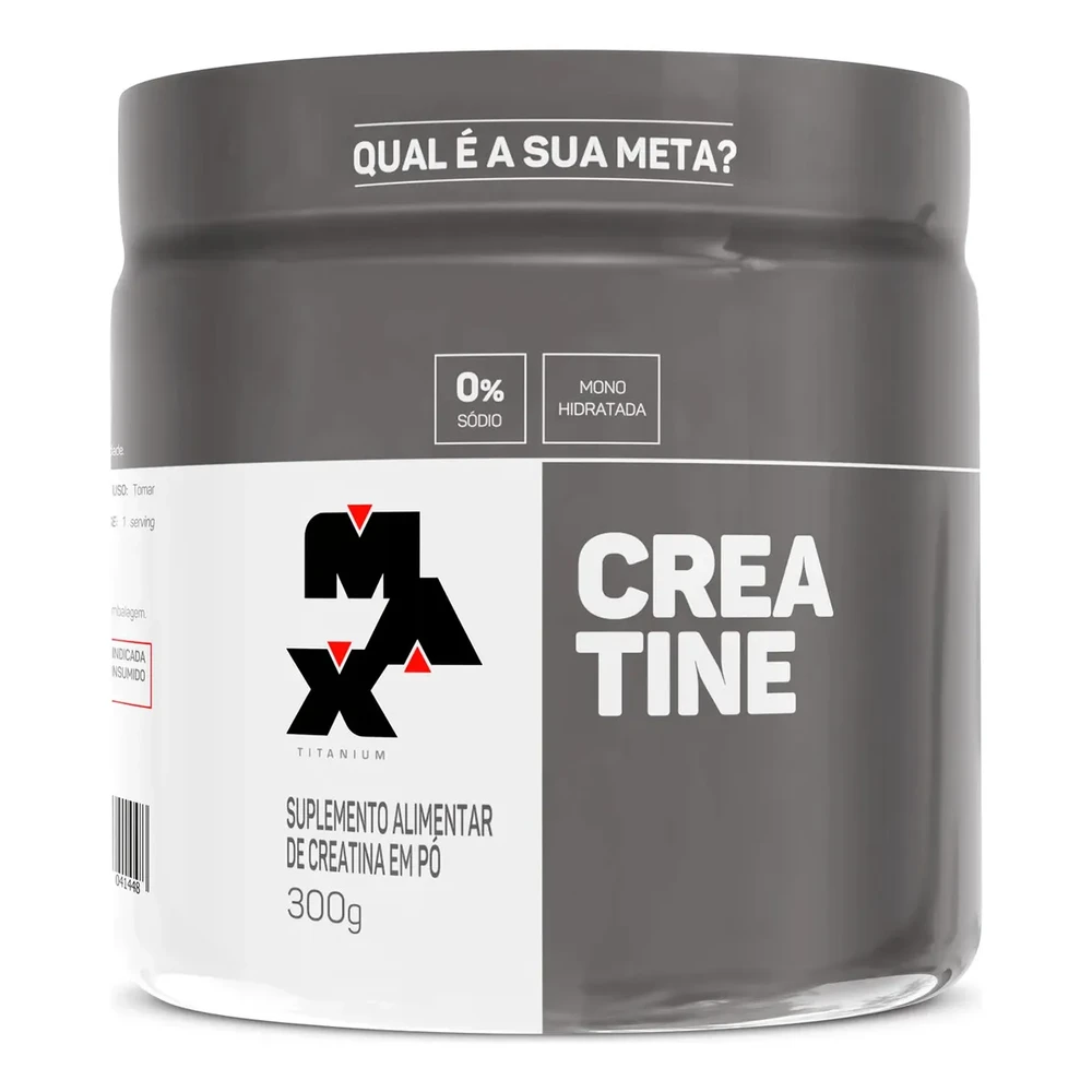 Creatina 300g Monohidratada Max Titanium Sem Sabor