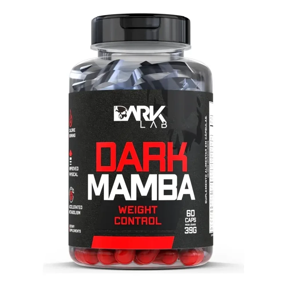 Termogênico Dark Mamba 60 Cápsulas Sem Sabor